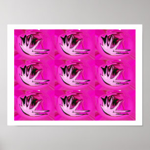 Roze zinnen poster