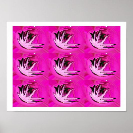 Roze zinnen poster (Voorkant)