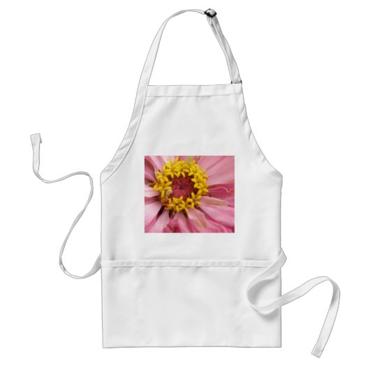  Roze Zinnia Apron Standaard Schort (Voorkant)