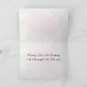 Roze Zinnia - Birthday Kaart (Binnen)