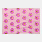 Roze Zinnia Bloemloze flacon op Theedoek (Horizontaal)