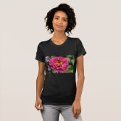 Roze Zinnia en Bumble bee T-shirt (Voorkant volledig)