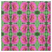 Roze Zinnia Flower Natuur Pattern Stof (Swatch)