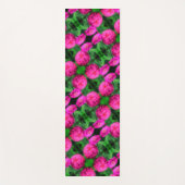 Roze Zinnia Flower Pair Sluiten Abstract Patroon Yogamat (Voorkant)