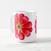 Roze Zinnia Koffiemok (Voorkant links)