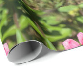 Roze Zinnia met Geel Centrum Cadeaupapier (Rol Hoek)