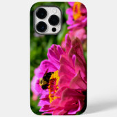 Roze zinnia met hommel roze bloemen schattige bij Case-Mate iPhone case (Achterkant)