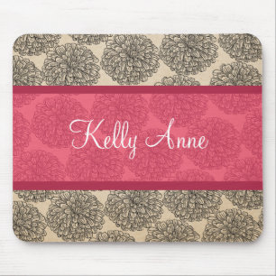 Roze  Zinnia Mousepad Muismat