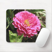 Roze Zinnia-muisvloer Muismat (Met muis)