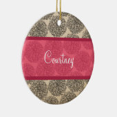 Roze  Zinnia Ornament (Rechts)