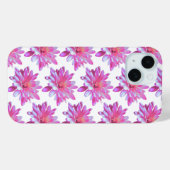 Roze zinnia, roze maaltijd,  bloempatroon Case-Mate iPhone case (Achterkant (horizontaal))