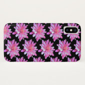 Roze zinnia, roze maaltijd,  bloempatroon Case-Mate iPhone case (Achterkant (horizontaal))