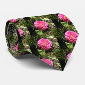 Roze Zinnia Stropdas (Opgerold)