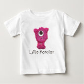 Roze Zippy Little Monster Long-Sleeve T-shirt (Voorkant)