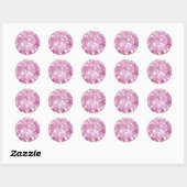 Roze Zirkoon Edelsteen Uitnodiging Envelop Gift Wr Ronde Sticker (Vel)