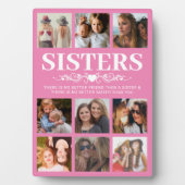 Roze zister fotocollage fotoplaat (voorkant)