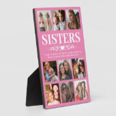 Roze zister fotocollage fotoplaat (Zijkant)