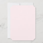 Roze zitplaatsenkaart voor trouwfeest. Modern land Kaart (Achterkant)