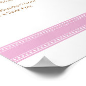 Roze Zitting Grafiek, Caroline Wedding Collectie Poster (Hoek)