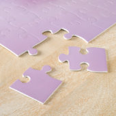 Roze Zoet Schattige Regenboog Eenhoorn Gekleurd Legpuzzel (Zijkant)