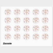 Roze, zoete Ballerina Classic Round Sticker (Vel)