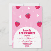 Roze Zoete bessen vrijgezellenfeest Kaart (Voorkant)