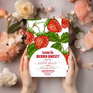 Roze Zoete bessen vrijgezellenfeest Kaart
