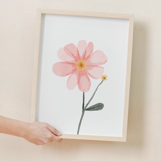 Roze Zoete Bloem Kwekerij Decor Poster