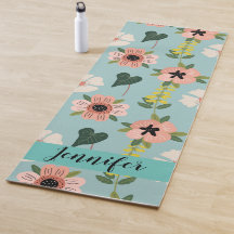 Roze zoete bloemen Yoga Mat