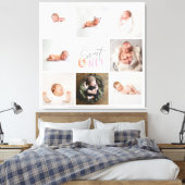 roze zoete donut 1 verjaardag multi foto canvas afdruk (Insitu (Slaapkamer))