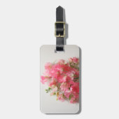 Roze, zoete doperwt bagagelabel (Voorkant verticaal)