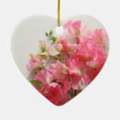 Roze, zoete doperwt keramisch ornament (Achterkant)