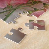 Roze, zoete doperwt legpuzzel (Zijkant)