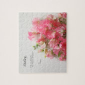 Roze, zoete doperwt legpuzzel (Verticaal)