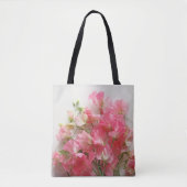 Roze, zoete doperwt tote bag (Voorkant)
