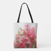 Roze, zoete doperwt tote bag (Achterkant)