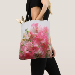 Roze, zoete doperwt tote bag