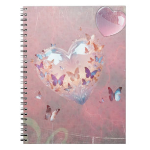 Roze Zoete Droom Spiraal Foto Notitieboek