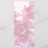 Roze Zoete Erwt Hart Trouwmenu Menu (Achterkant)