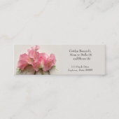 Roze zoete erwten dicht bij mam mini visitekaartje (Voorkant)