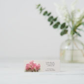 Roze zoete erwten dicht bij mam mini visitekaartje (Staand voorkant)