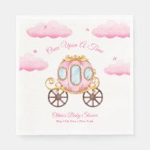 Roze Zoete Feeën Prinses Koets Baby Shower 