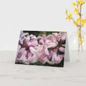 Roze Zoete Geurende Hyacint Kaart (Gele Bloem)