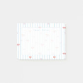 Roze Zoete Lint Aangepaste Post-it Notities Post-it® Notes (Voorkant)