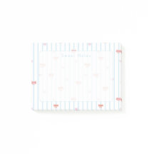 Roze Zoete Lint Aangepaste Post-it Notities