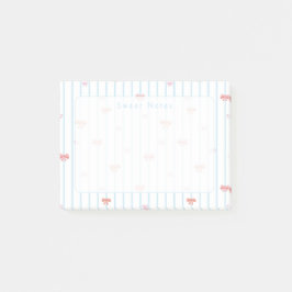 Roze Zoete Lint Aangepaste Post-it Notities Post-it® Notes