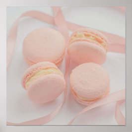 Roze Zoete Macarons keukenposter | Macarons Poster