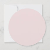 Roze zoetheid Ronde bruiloft uitnodiging (Achterkant)