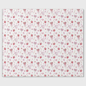 Roze Zoetigheden Valentijnsdag Cadeaupapier (Vlak)