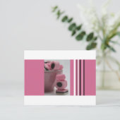 roze zoetigheid briefkaart (Staand voorkant)